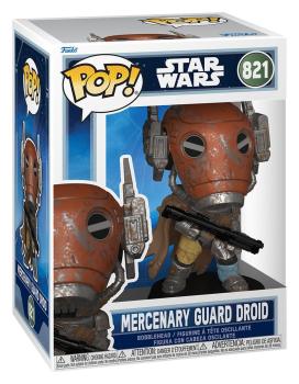 FUNKO POP! Vinyl Figur Star Wars The Mandalorian and Grogu Mercenary Guard Droid 821