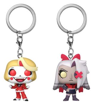 FUNKO POP! Vinyl Schlüsselanhänger Hazbin Hotel Charlie und Vaggie 2er Pack  4cm