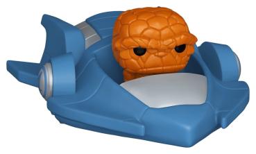 Avengers Doomsday Bitty POP! Rides Vinyl Figur The Thing and Fantastic Four Jumpjet 2 cm