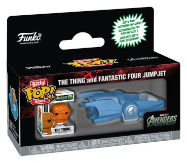 Avengers Doomsday Bitty POP! Rides Vinyl Figur The Thing and Fantastic Four Jumpjet 2 cm