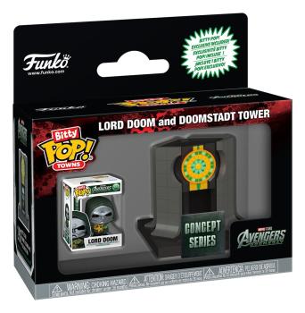 Avengers Doomsday Bitty POP! Town Lord Doom and Doomstadt Tower