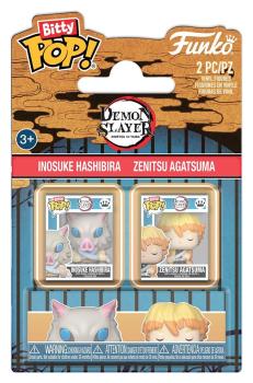 Demon Slayer: Kimetsu no Yaiba POP! Vinyl Figuren 2er-Pack Inosuke & Zenitsu 2 cm Blister