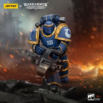 Warhammer The Horus Heresy Actionfigur 1/18 Ultramarines Legion MKIII Tactical Support Squad Legionary with Heavy Bolter 12 cm