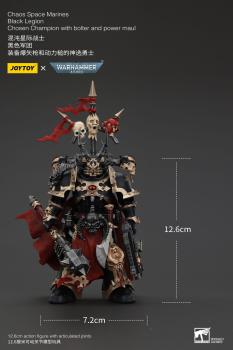 Warhammer 40k Actionfigur Chaos Space Marines Black Legion Chosen Champion with bolter and power maul 20 cm