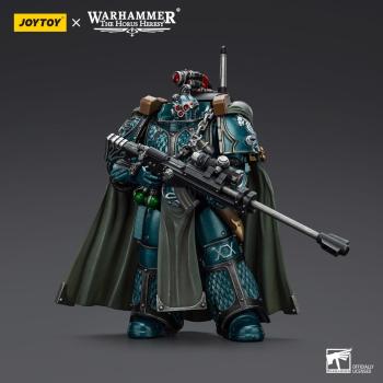 Warhammer The Horus Heresy Actionfigur Alpha Legion Exodus The One who is Many With Sniper Rifle And Power Dagger 20 cm