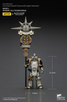 Warhammer The Horus Heresy Actionfigur 1/18 lron Warriors Command Squad Chosen with Legion Standard 12 cm
