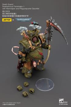 Warhammer 40k Actionfigur 1/18 Death Guard Deathshroud Terminator 1 with Manreaper and Plaguespurter Gauntlet 14 cm