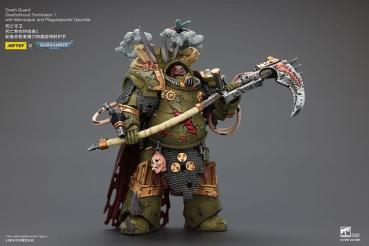 Warhammer 40k Actionfigur 1/18 Death Guard Deathshroud Terminator 1 with Manreaper and Plaguespurter Gauntlet 14 cm
