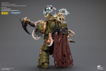 Warhammer 40k Actionfigur 1/18 Death Guard Deathshroud Terminator 1 with Manreaper and Plaguespurter Gauntlet 14 cm