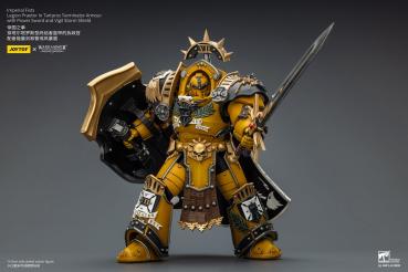 Warhammer Imperial Fists Actionfigur Legion Praetor in Tartaros Terminator Armourwith Power Sword and Vigil Storm Shield 14 cm