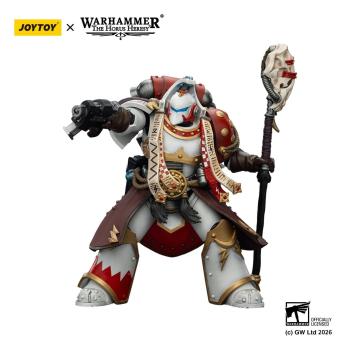 Warhammer 40,000 Actionfigur White Scars Stormseer Consulwith Force Staff and Bolt Pistol 12 cm