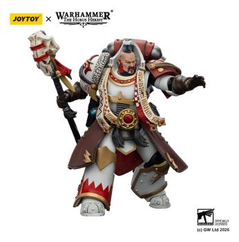 Warhammer 40,000 Actionfigur White Scars Stormseer Consulwith Force Staff and Bolt Pistol 12 cm