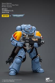 Warhammer 40k Actionfigur 1/18 Space Marines Space Wolves Claw Pack Brother Gunnar 12 cm