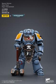 Warhammer 40k Actionfigur 1/18 Space Wolves Claw Pack Sigyrr Stoneshield 12 cm