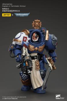 Warhammer 40k Actionfigur 1/18 Ultramarines Captain In Terminator Armour 14 cm