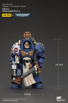 Warhammer 40k Actionfigur 1/18 Ultramarines Captain In Terminator Armour 14 cm