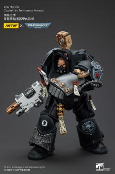 Warhammer 40k Actionfigur 1/18 Iron Hands Captain in Terminator Armour 14 cm
