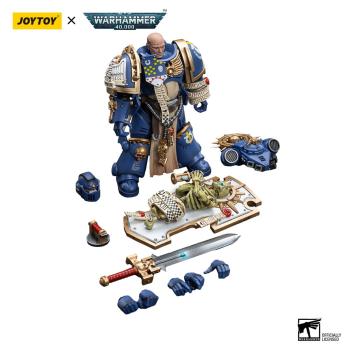 Warhammer 40k Actionfigur 1/18 Ultramarines Primaris Captain with Relic Shield and Power Sword 12 cm
