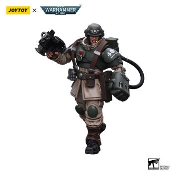 Warhammer 40k Actionfigur 1/18 Astra Militarum Cadian Command Squad Veteran Sergeant with Power Fist 12 cm