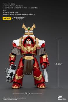 AlternativtextWarhammer The Horus Heresy Actionfigur 1/18 Thousand Sons Sekhmet Terminator Cabal Sekhmet with Combi-Bolter and Chainfist 14 cm