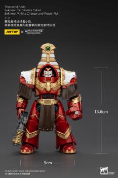 Warhammer The Horus Heresy Actionfigur 1/18 Thousand Sons Sekhmet Terminator Cabal Sekhmet Volkite Charger and Power Fist 14 cm