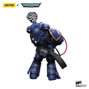 Warhammer 40k Actionfigur 1/18 Ultramarines Desolation Marine with Castellan Launcher (Superfrag) 12 cm