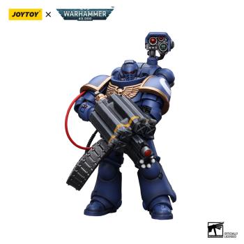 Warhammer 40k Actionfigur 1/18 Ultramarines Desolation Marine with Castellan Launcher (Superfrag) 12 cm