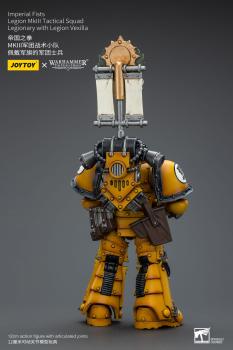 Warhammer The Horus Heresy Actionfigur 1/18 Imperial Fists Legion MkIII Tactical Squad Legionary with Legion Vexilla 12 cm