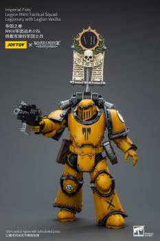 Warhammer The Horus Heresy Actionfigur 1/18 Imperial Fists Legion MkIII Tactical Squad Legionary with Legion Vexilla 12 cm