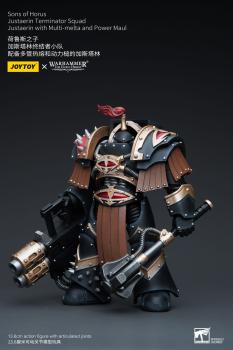 Warhammer The Horus Heresy Actionfigur 1/18 Sons of Horus Justaerin Terminator Squad Justaerin with Multi-melta and Power MauL 12 cm