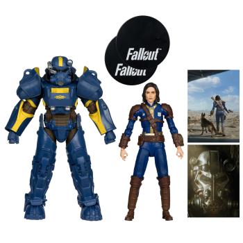 Fallout 4 Statuen 2er-Pack T-60 Vault Tec & Sole Survivor 18 cm