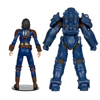 Fallout 4 Statuen 2er-Pack T-60 Vault Tec & Sole Survivor 18 cm