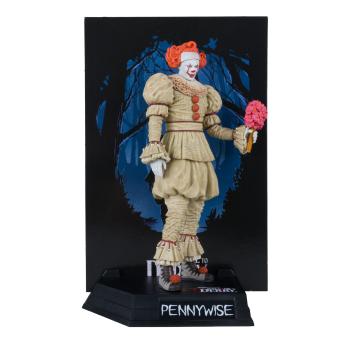 It: Welcome to Derry Movie Maniacs PVC Statue Pennywise (Flashback) (Gold Label) 16 cm