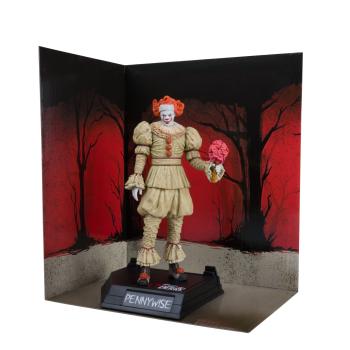 It: Welcome to Derry Movie Maniacs PVC Statue Pennywise (Flashback) (Gold Label) 16 cm