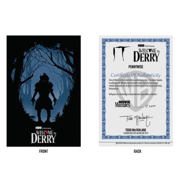 It: Welcome to Derry Movie Maniacs PVC Statue Pennywise (Flashback) (Gold Label) 16 cm