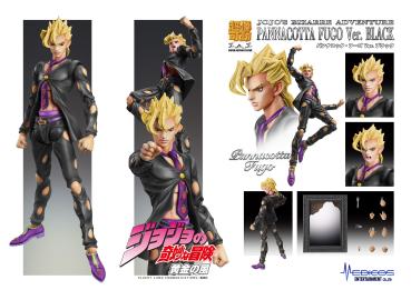 JoJo's Bizarre Adventure Part 5: Golden Wind Actionfigur Chozokado (Pannacotta Fugo Ver. Black) 15 cm