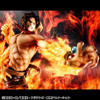 One Piece P.O.P PVC Statue NEO-Maximum Portgas D. Ace 15th Anniversary Super Limited Reprint Ver. 23 cm