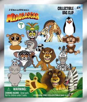 Madagascar 3D PVC-Taschenanhänger Serie 1 1 Stück