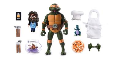Teenage Mutant Ninja Turtles (Cartoon) Actionfigur Ultimate Michelangelo VHS 18 cm