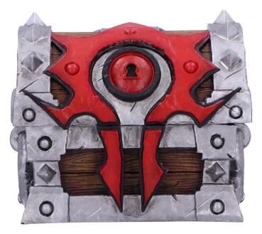 World of Warcraft Aufbewahrungsbox Treasure Chest Horde War 11 cm