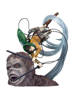 Attack on Titan PVC Statue 1/7 Levi vs Beast Titan Ver. 28 cm
