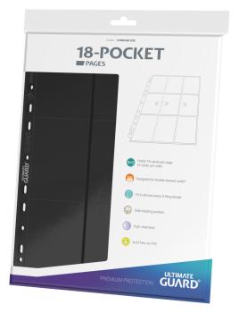 Ultimate Guard 18-Pocket Pages Side-Loading Schwarz (10)