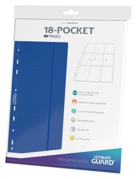 Ultimate Guard 18-Pocket Pages Side-Loading Blau (10)