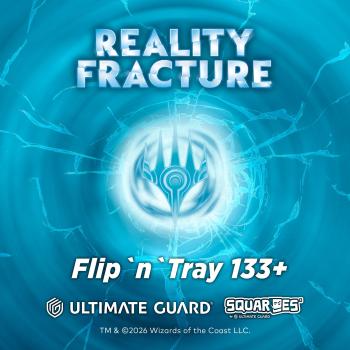 Ultimate Guard Flip'n'Tray 133+ Xenoskin Magic: The Gathering "Reality Fracture" - Blue Uncommon / Green Uncommon