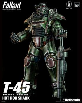 Fallout FigZero Actionfigur 1/6 T-45 Hot Rod Shark Power Armor 37 cm