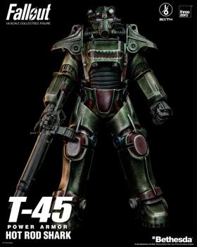 Fallout FigZero Actionfigur 1/6 T-45 Hot Rod Shark Power Armor 37 cm