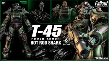 Fallout FigZero Actionfigur 1/6 T-45 Hot Rod Shark Power Armor 37 cm