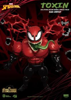 Marvel Comics Spider-Man Egg Attack Action Actionfigur Toxin Beast Kingdom 2021 Exclusive 20 cm