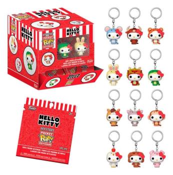 Hello Kitty Mystery Pocket POP! Vinyl Schlüsselanhänger Keychain  4 cm Animals Blind Box 1 Stück