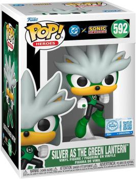 FUNKO POP! Vinyl Figur DC Comics and Sonic the Hedgehog Silver as The Green Lantern 592 Special